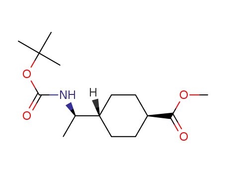 (1R,4r)-methyl 4-((R)-1-((tert-butoxycarbonyl)amino)ethyl)cyclohexanecarboxylate